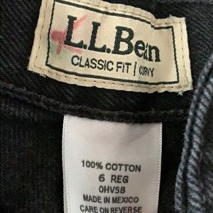 VINTAGE BLACK LL BEAN MOM JEANS!
